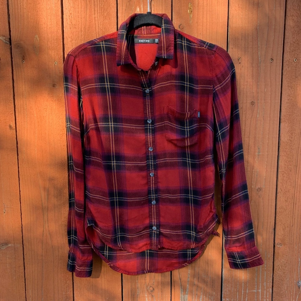 Obey | Petite Cotton Button-up Flannel